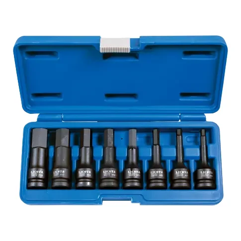 Schlagschrauber Set, Steckschlüssel Set Cr-Mo 1/2 Zoll Innensechskant 6-19mm 8-teilig