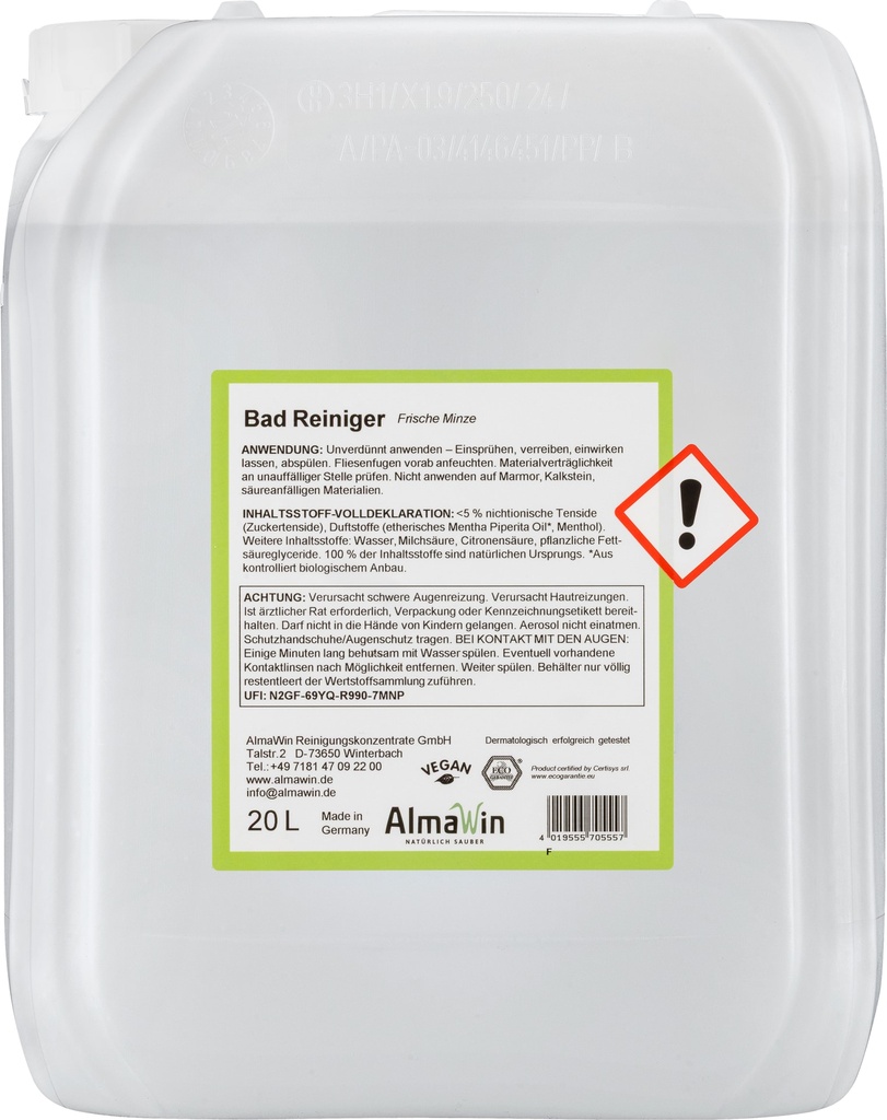 ALMAWIN Badreiniger 20 Liter
