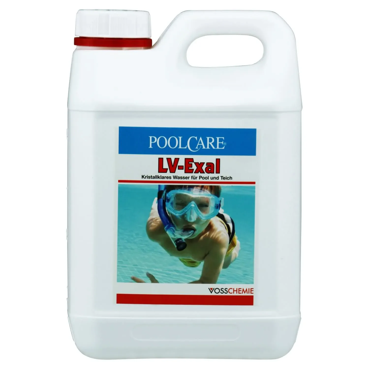 VOSSCHEMIE Poolcare LV Exal 2,5 Liter Wasserpflege - Algenvorbeugung ohne Chlor