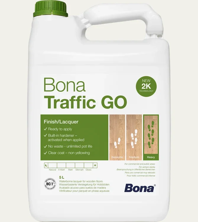 BONA TRAFFIC GO 2K-Parkettlack 5 Liter Extramatt