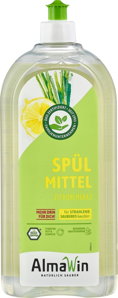 ALMAWIN Spülmittel Zitronengras 1 Liter