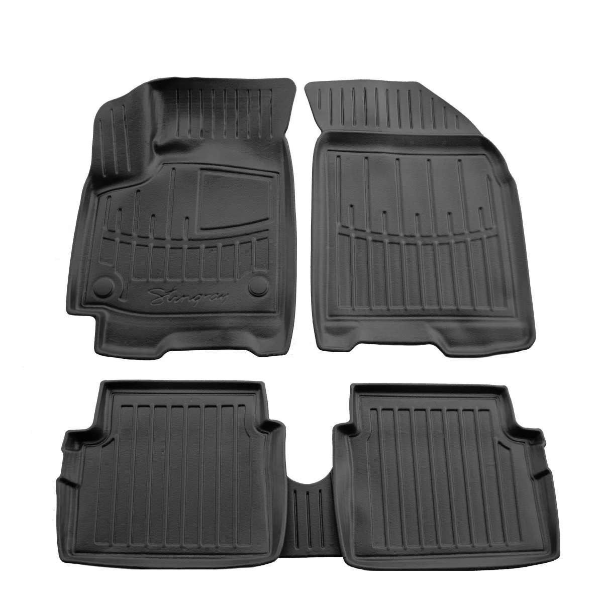 Gummifußmatten Auto 3D, passgenau für CHEVROLET Aveo (T250) (2005-2011), Autofußmatten Gummi