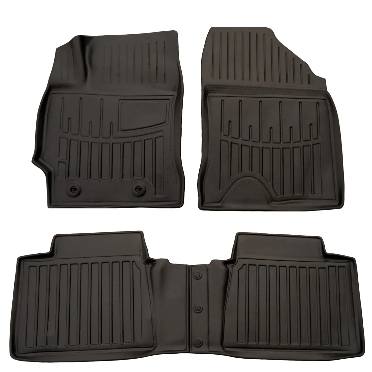 Gummifußmatten Auto 3D für TOYOTA Corolla (E160) (2012-2018), passgenau, Polyurethan, rutschfest