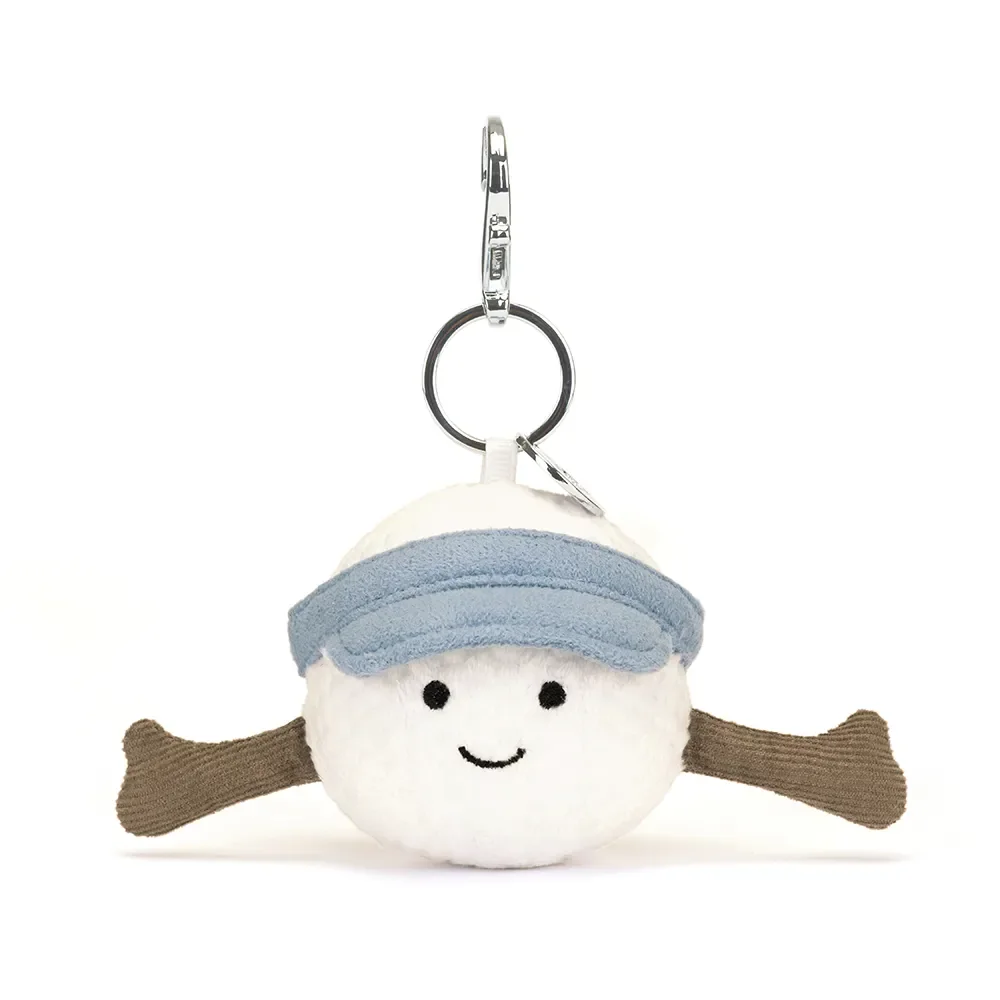 Golf Anhänger, Plüsch Golf-Maskottchen, Schlüsselanhänger, Geschenk für Golfer