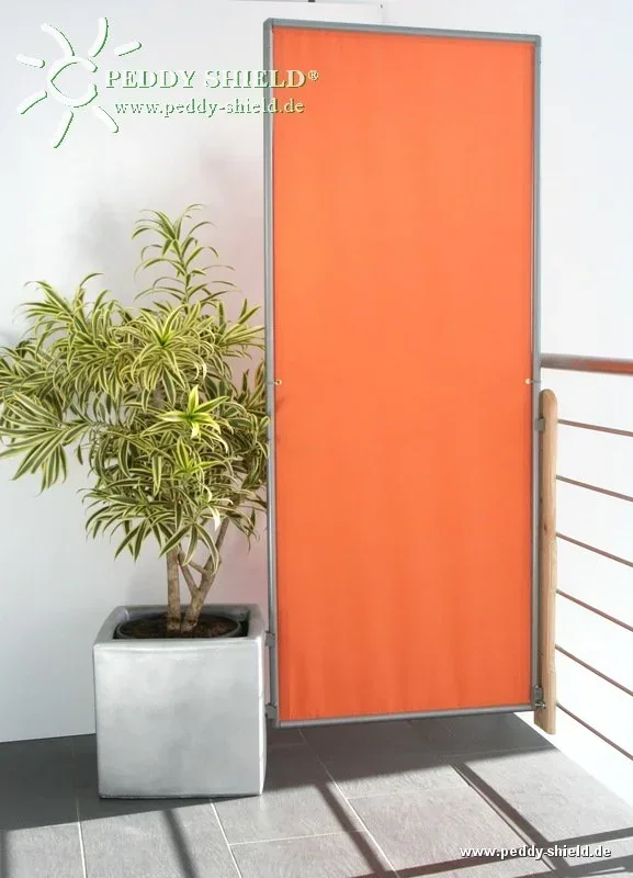 Paravent Sicht- und Windschutz 70x170 cm terracotta