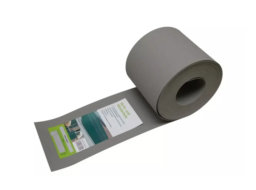 Sichtschutz PVC 25 m x 190 mm grau