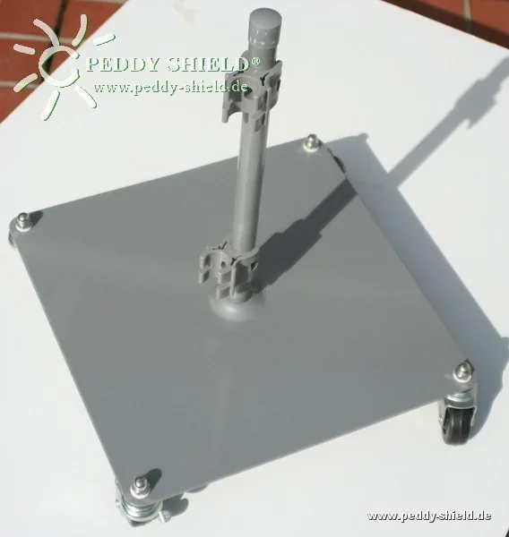 Paravent Fußplatte rollbar