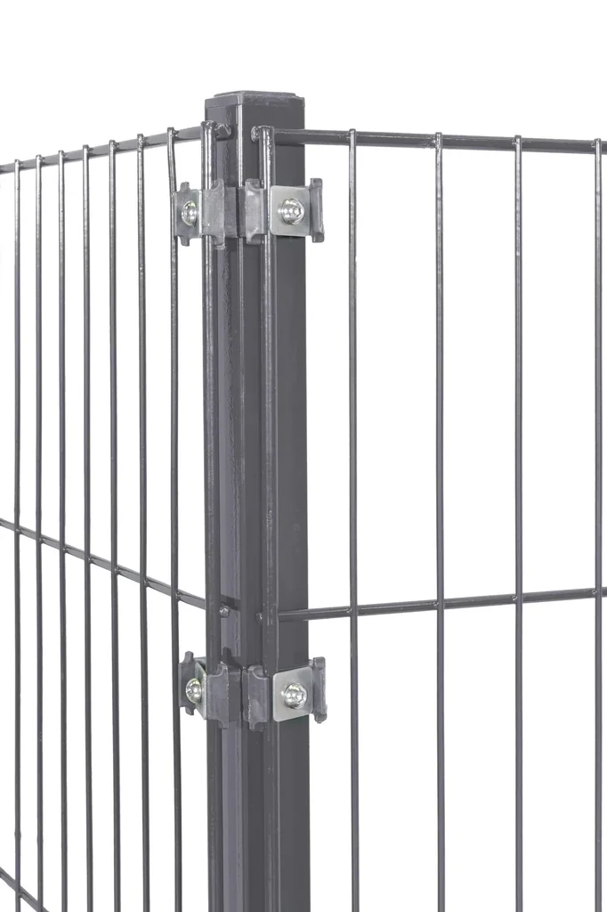 Eckpfosten für Doppelstab- und Einstabmatten 1200 x 40 x 40 mm - anthrazit