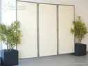 Paravent Sicht- und Windschutz 210x170 cm hell elfenbein