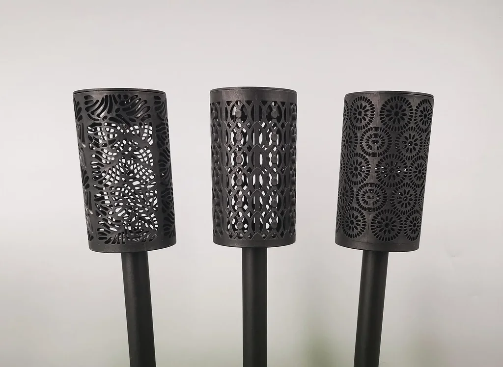 Solar Ornament Gartenleuchten – 3er Set