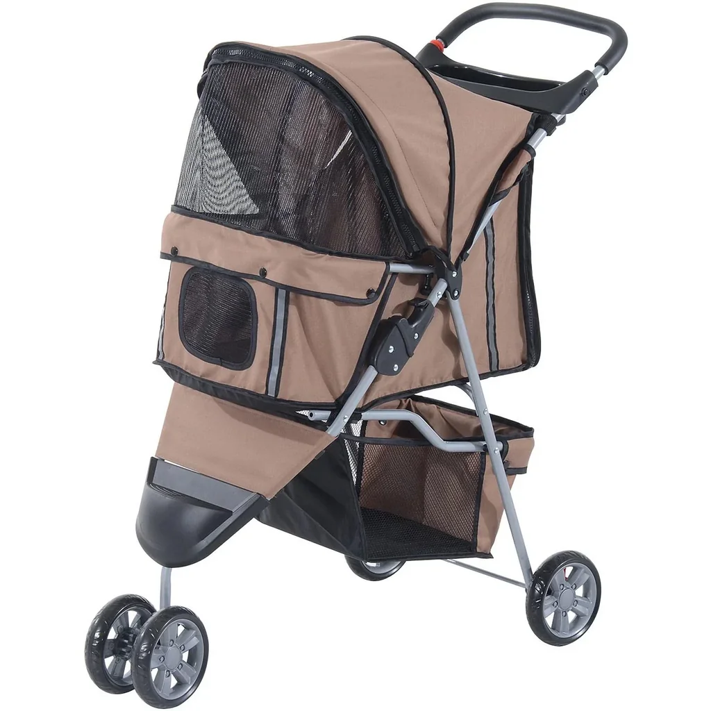 Hundebuggy Hundewagen Kaffee