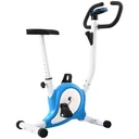 Heimtrainer mit Widerstandsbändern blau