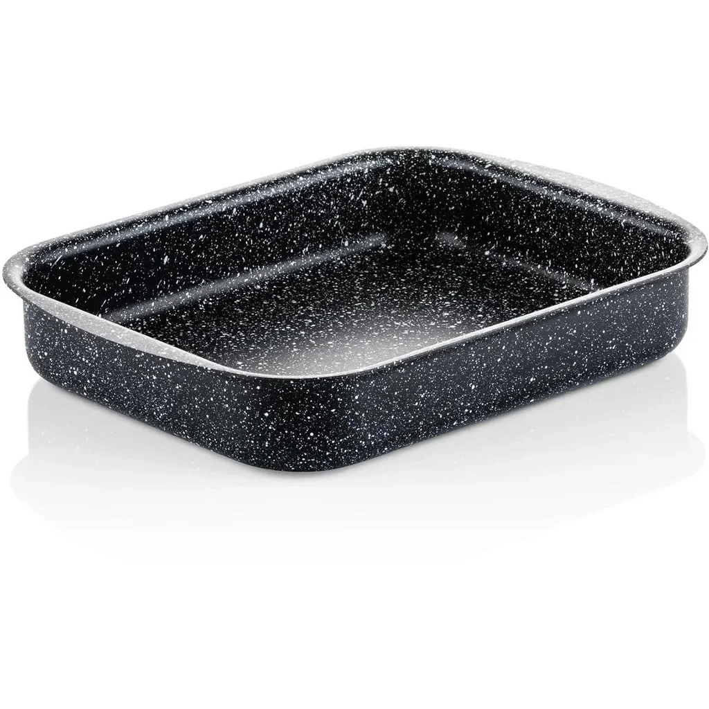 Auflaufform Bratpfanne Ø25 cm (12") Schwarzer Marmor