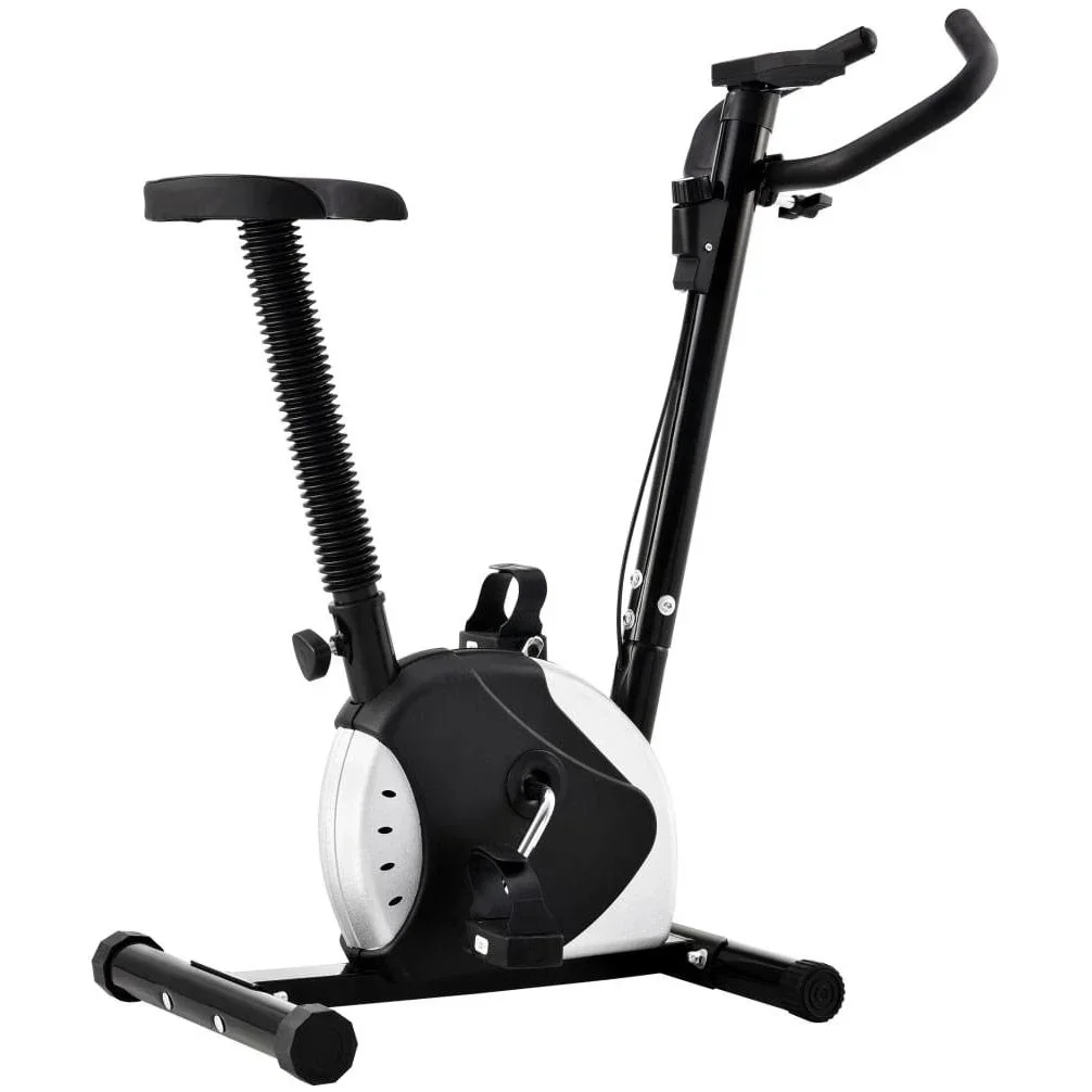 Heimtrainer mit Widerstandsband schwarz
