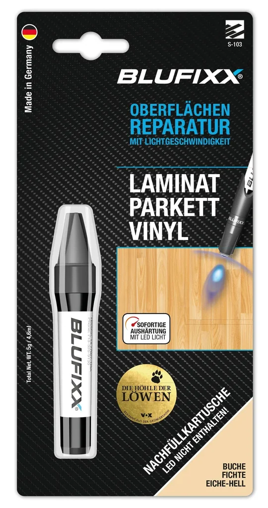 Ersatz-Kartusche 5 g für Reparaturstift PW Laminat, Buche