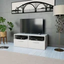 TV-Schrank 95x35x36 cm Spanplatte weiß
