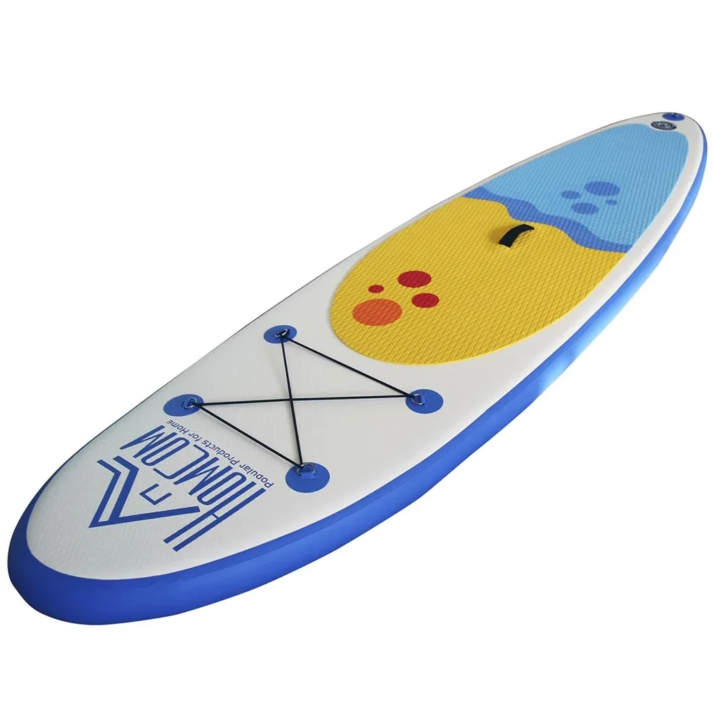 Aufblasbares Surfbrett mit Paddel