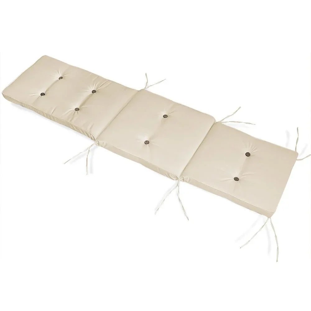 Gartenkissen - Für Liege - Creme - 173x43x6cm