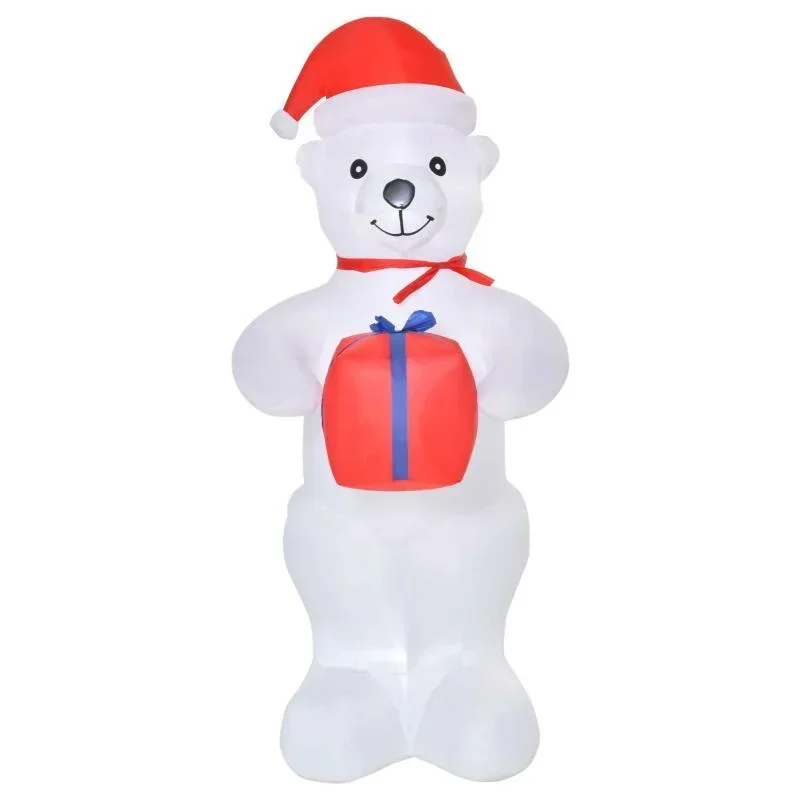 Aufblasbarer Weihnachts-Eisbär 1,8 m Decorationen
