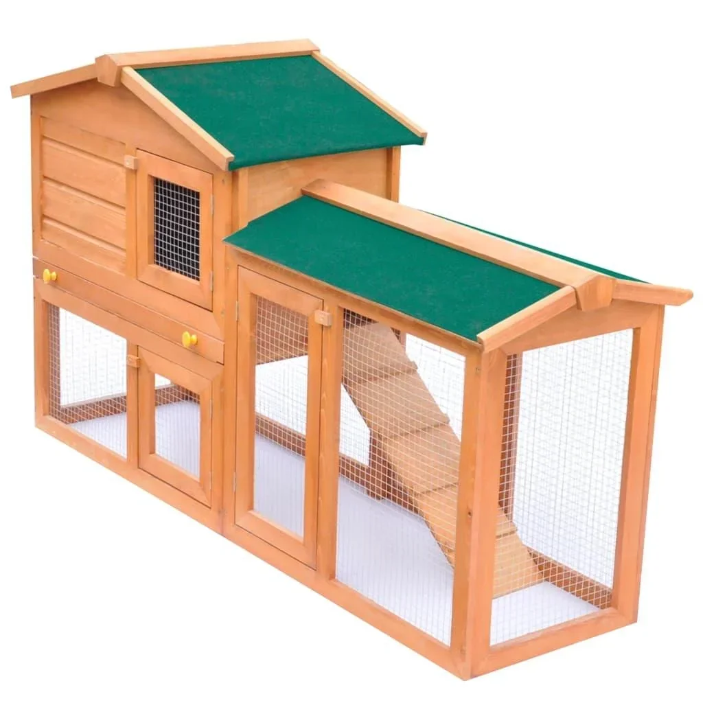 Außenkaninchenstall groß Holz