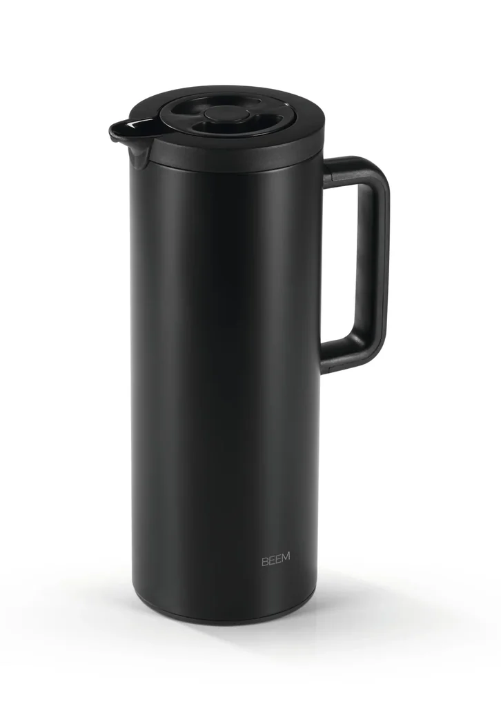 Isolierkanne schwarz matt, 1 Liter