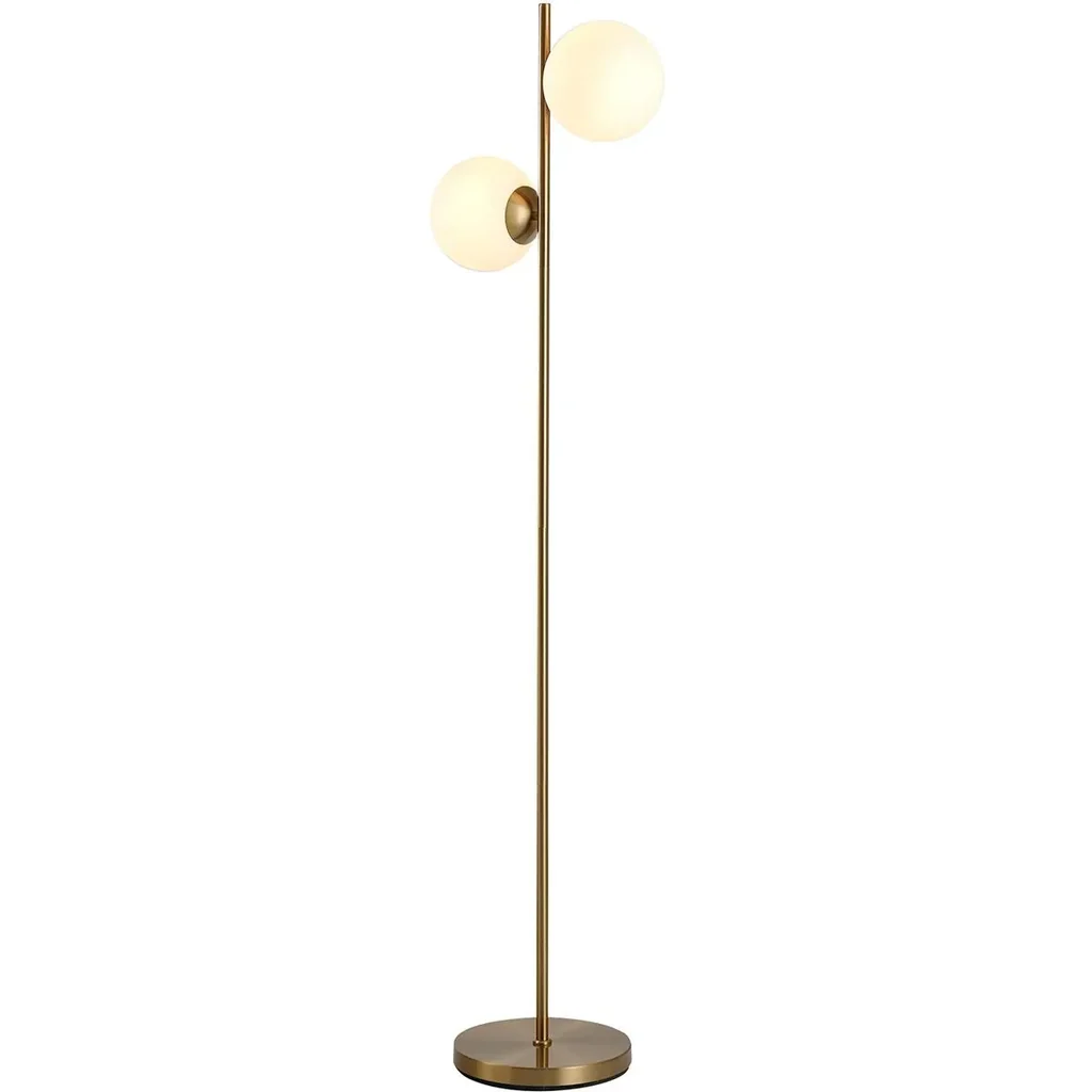 Stehlampe mit 2 Lampenschirmen