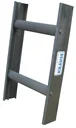 Kaminkehrerleiter, Alu, Farbe anthrazit, 10 Sprossen, B 33/ L 285 cm