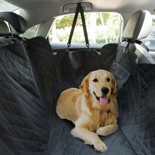 Hundedecke Autodecke Kofferraumdecke 2 Tasche Schwarz