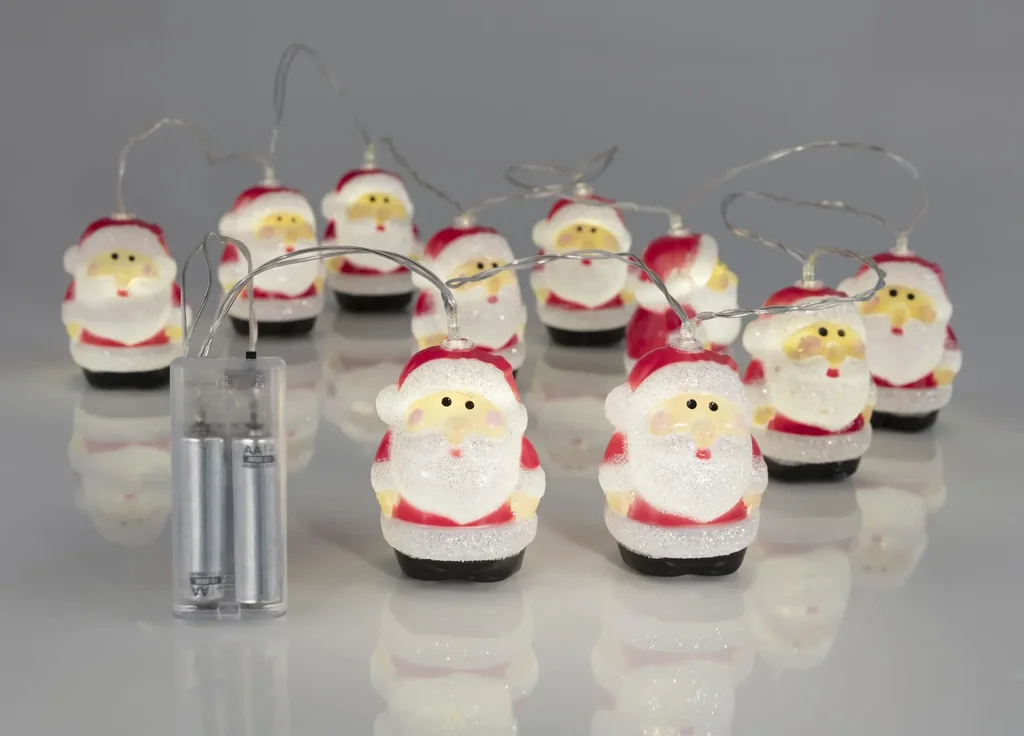 Lichterkette 10 LED mit Schneemännern
