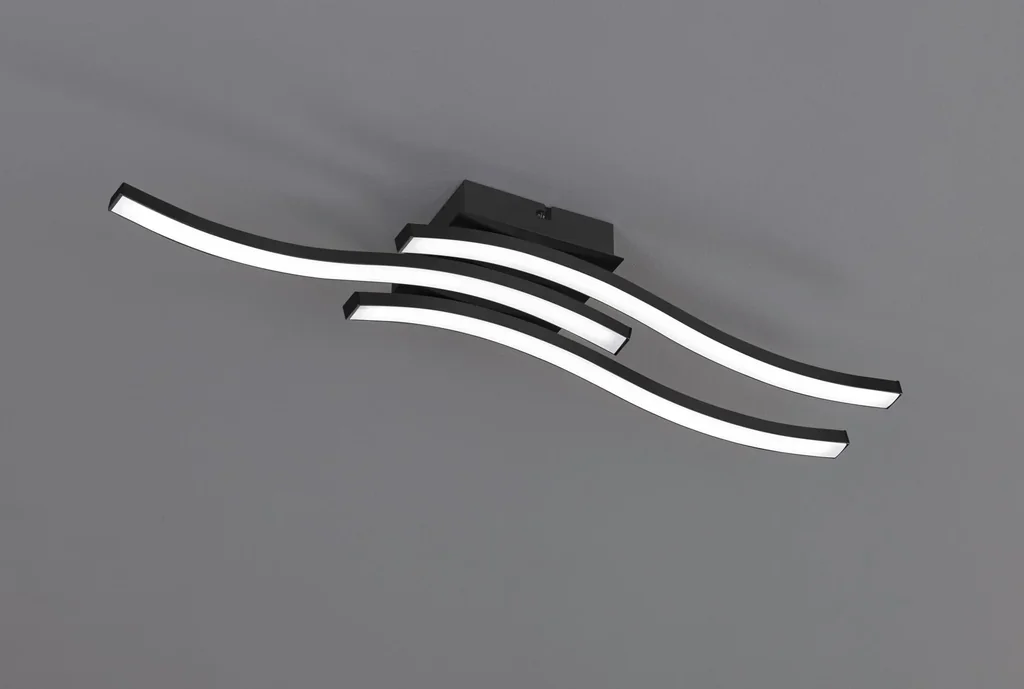 LED-Deckenleuchte ROUTE, 3x5 W, 3000K, 3x500 lm, schwarz matt, Kunststoff weiß