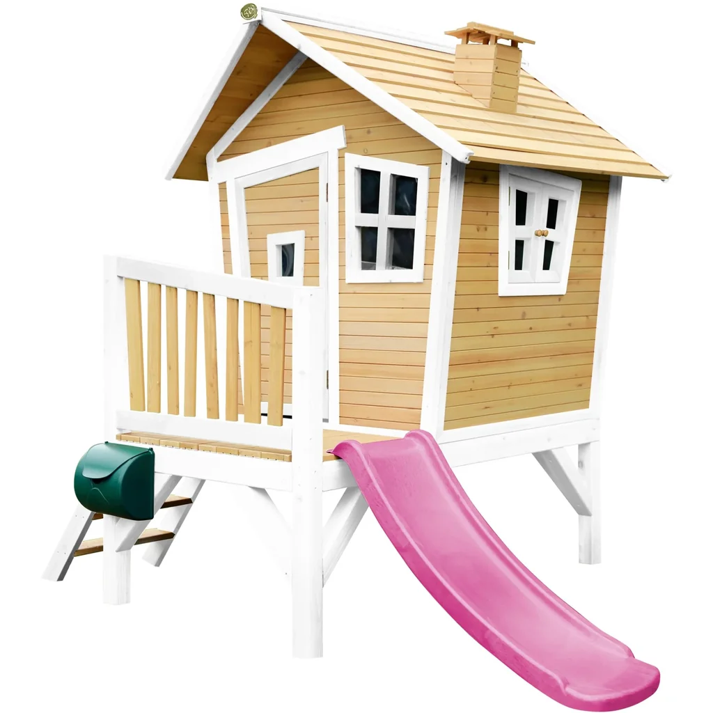 Robin Spielhaus Braun/Weiß - Lila Rutsche
