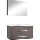 Badezimmermöbel Style 100cm richtig - schwartz Eiche