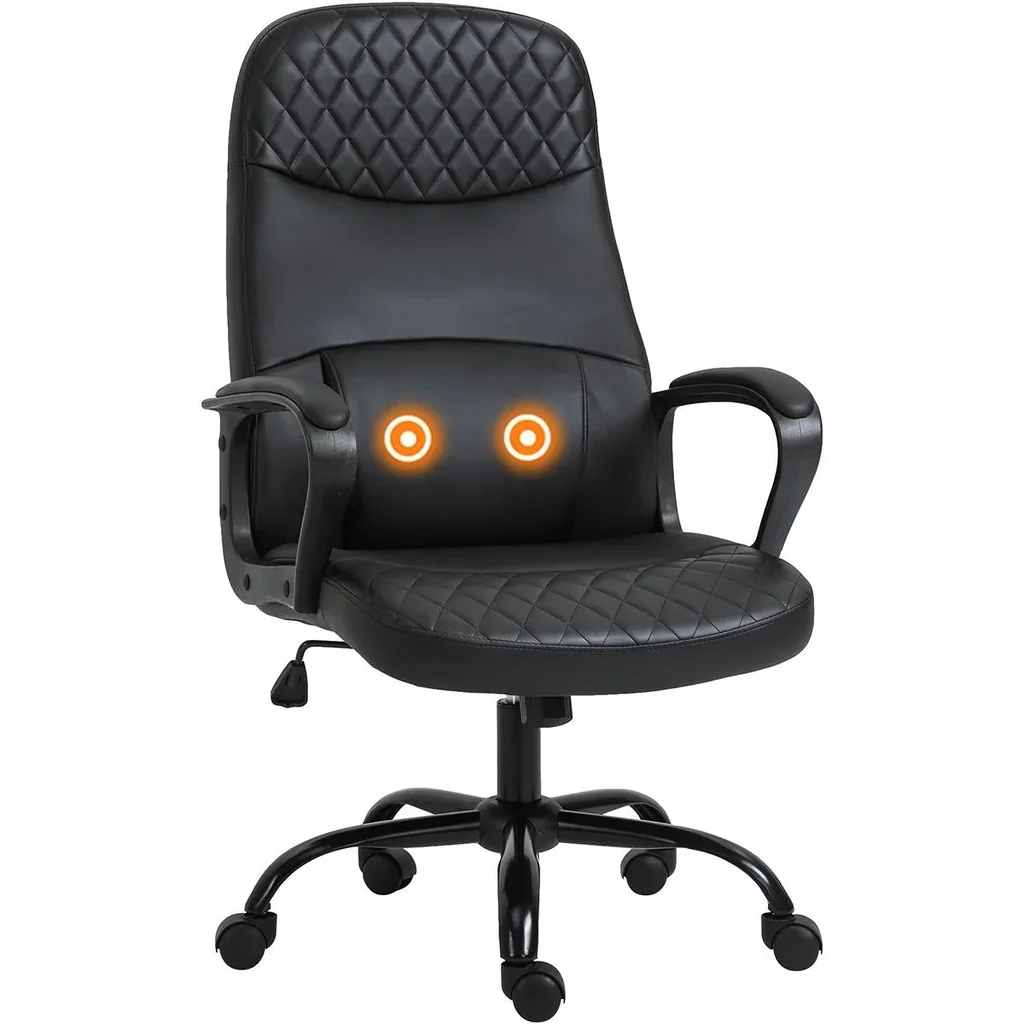 Vinsetto Bürostuhl  mit Massagefunktion schwarz