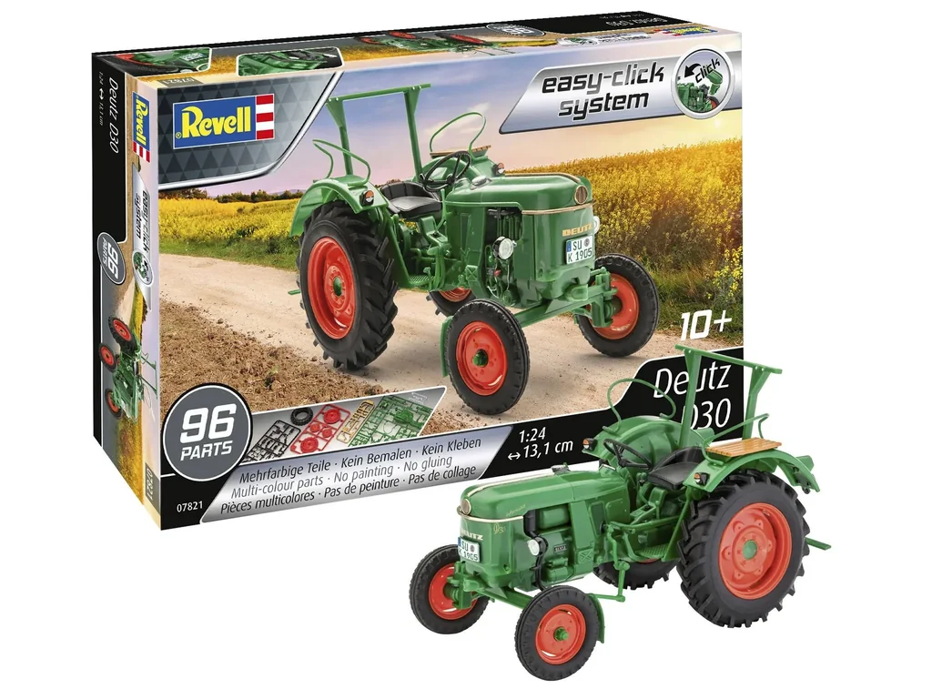 Einfacher Modellbausatz Deutz D30 (easy-click) im Maßstab 1/24 - 96 Teile