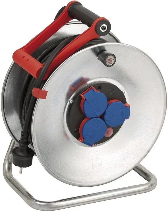 Kabeltrommel Garant S IP44, Durchmesser 290mm, Stahlblech, ölbeständiges Kabel, 40m