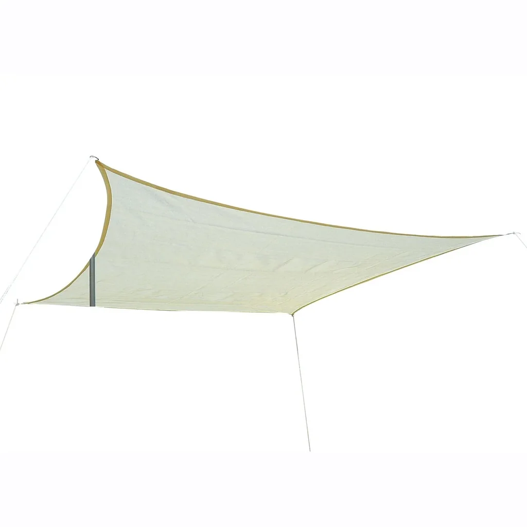 Sonnensegel (3x3m cream) Quadrat HDPE - atmungsaktiv
