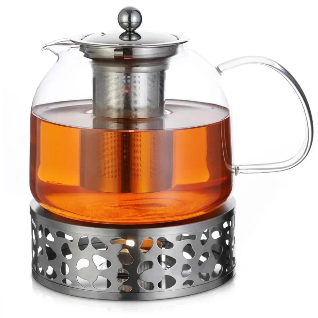Teekanne Glas inkl. Warmhalter 1,5L
