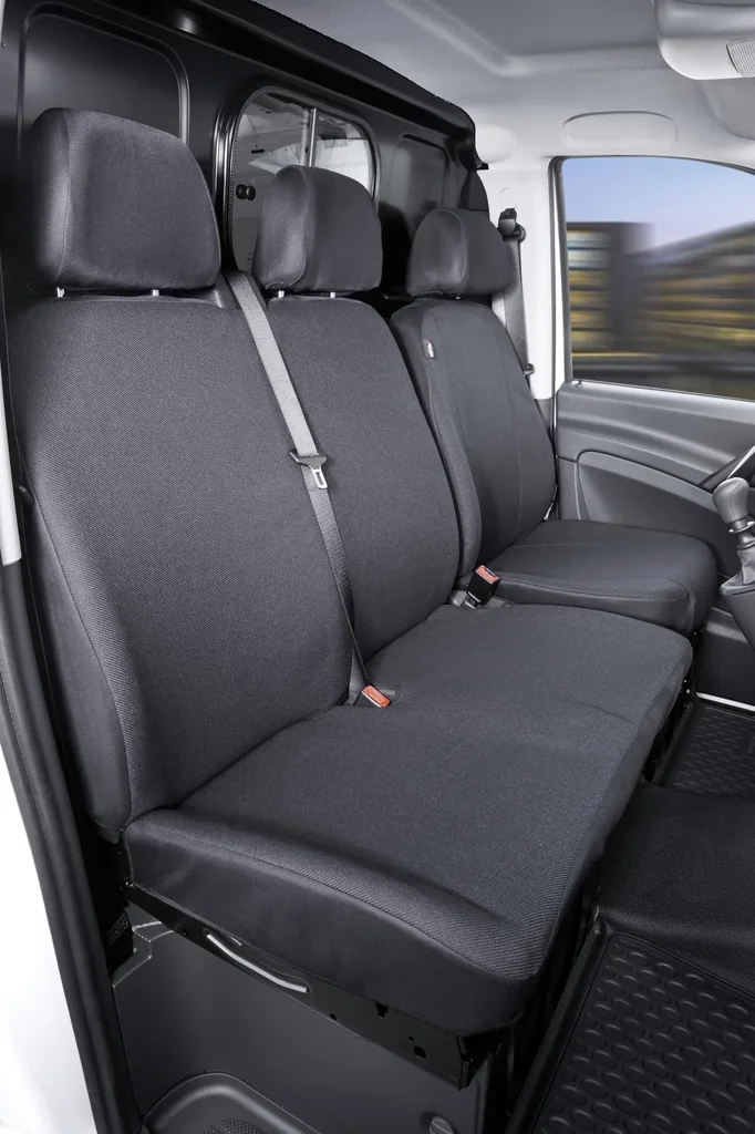 Passform Sitzbezüge für Einzelsitz und Doppelbank Stoff für Mercedes Vito W639 und Viano W639 ab BJ 06/2003 bis 05/2014