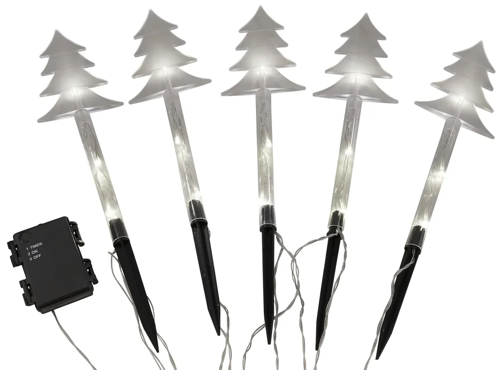 LED Tannen-Leuchtstäbe – 5 Stück
