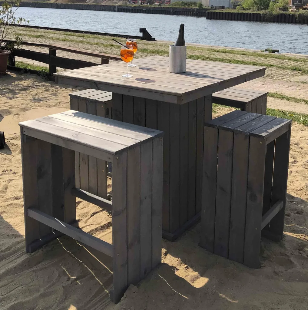 Set Grömitz 2x Hocker + 2x Bank + Tisch