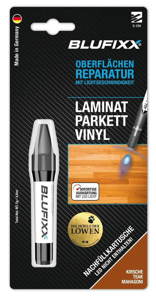 Ersatz-Kartusche 5 g für Reparaturstift PW Laminat, Kirsche