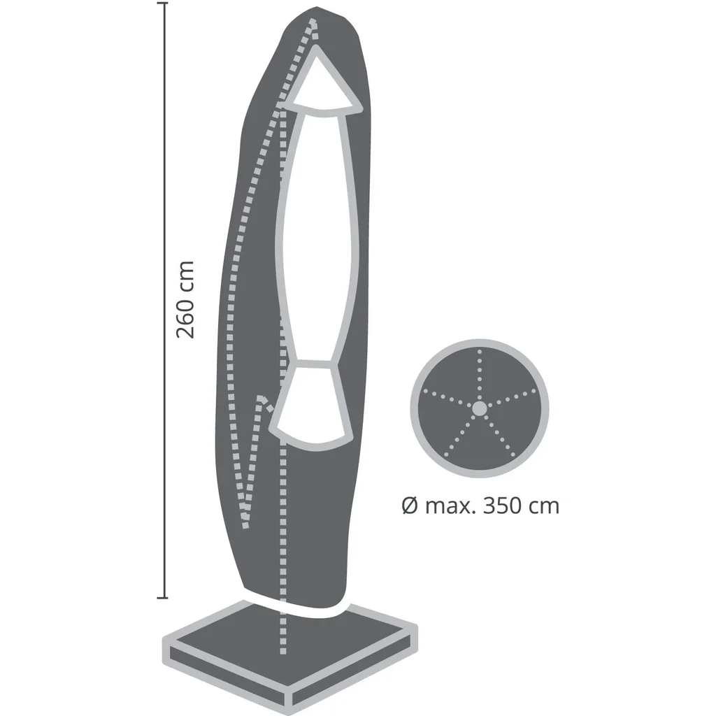schutzhülle für schirm - max. ø 350 cm