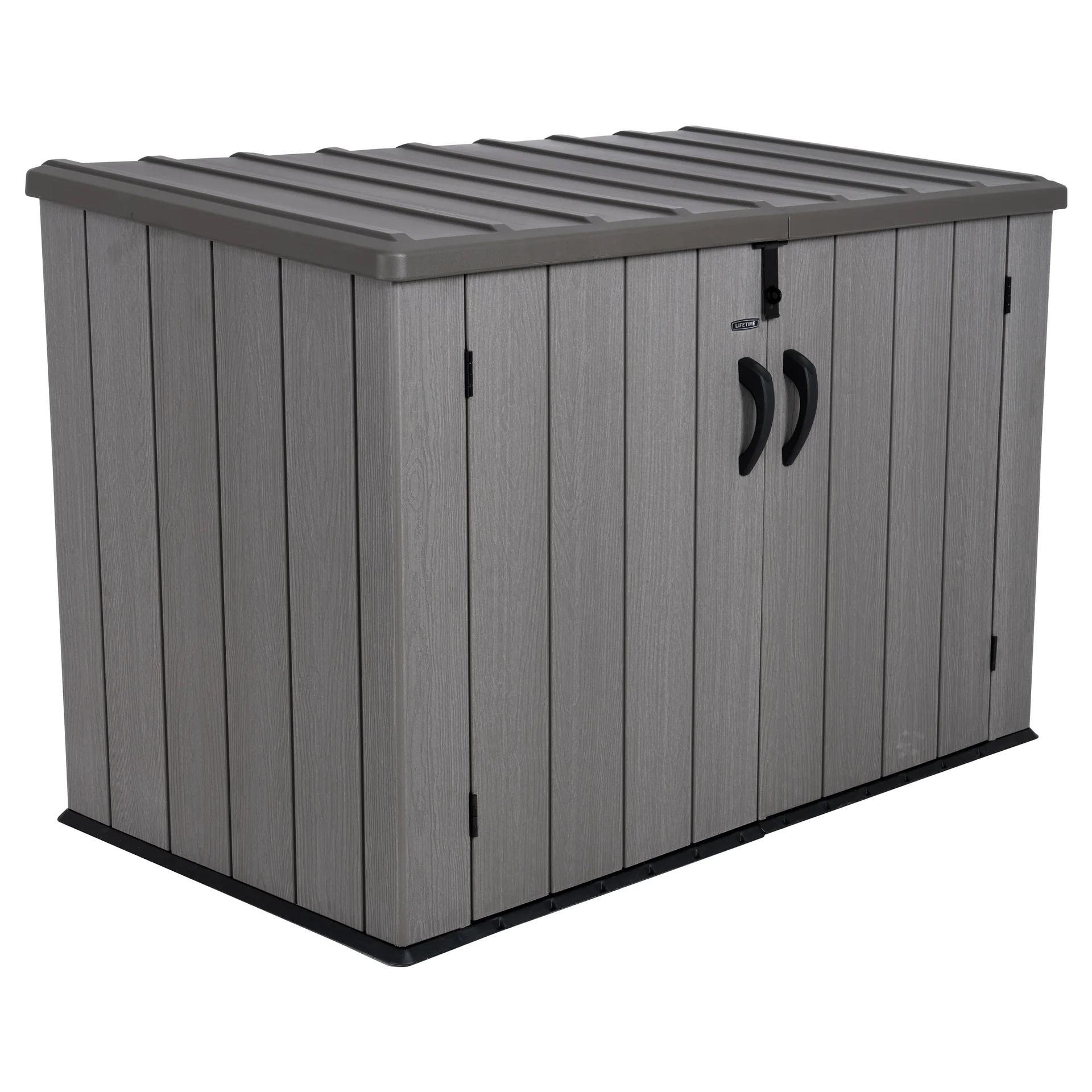 Lifetime Mülltonnenbox grau/braun