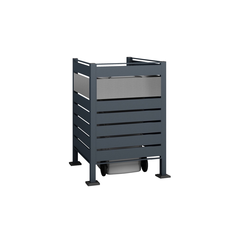 Westmann Mülltonnenverkleidung Planum 1er 120 cm anthrazit (1× 240 L)