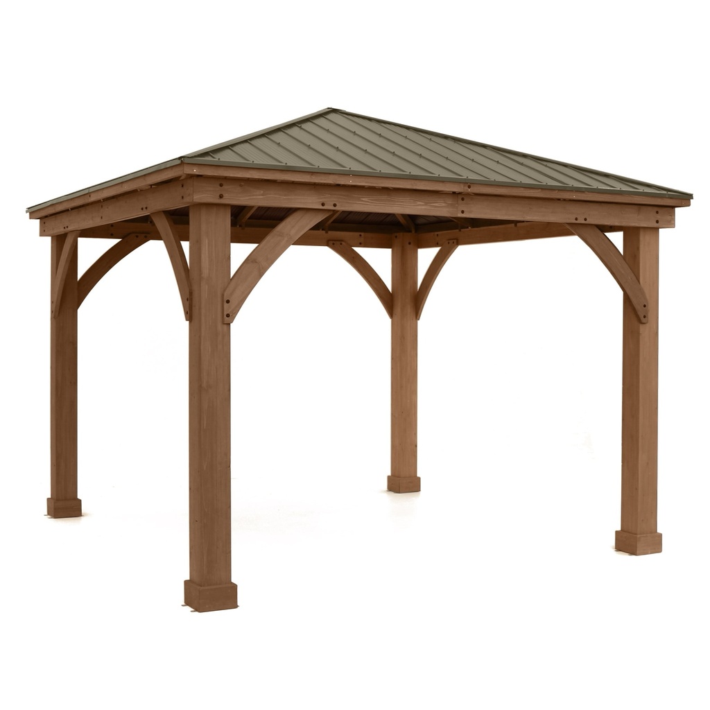 Westmann Holzpavillon Devon 12×12 Natur