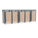 Westmann Mülltonnenbox Planta 5er anthrazit (5× 240 L)