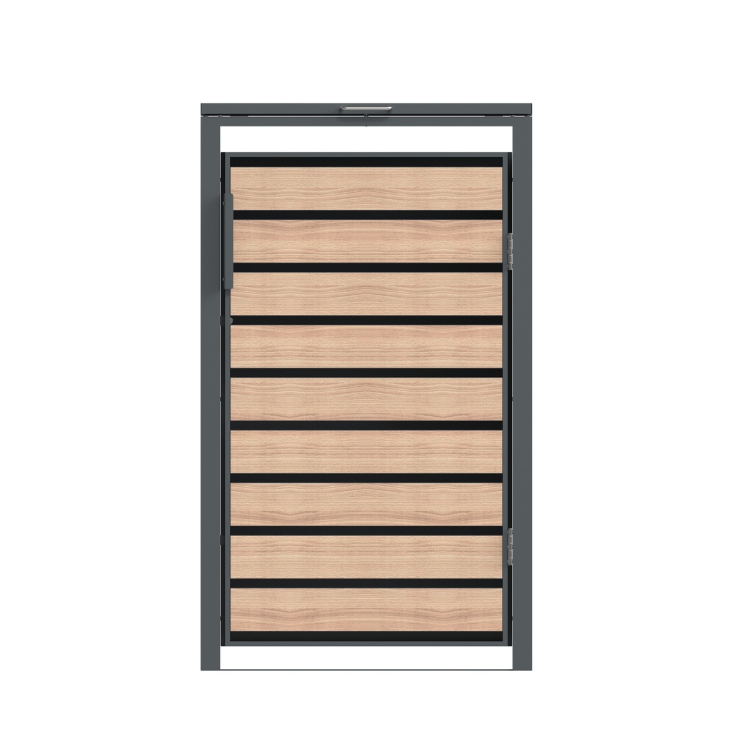 Westmann Mülltonnenbox Lacina 1er holzoptik (1× 240 L)