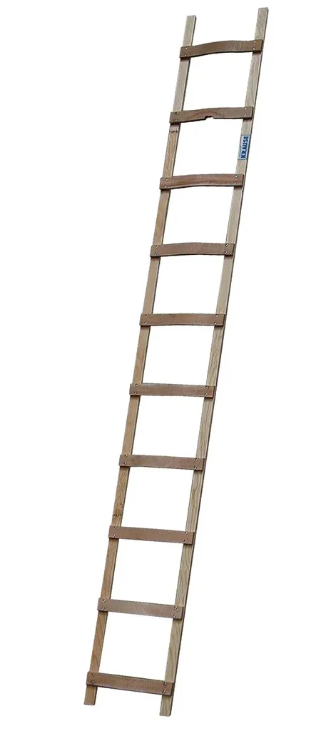 Dachleiter, 18 Sprossen, Holz - Breite 37 cm, 505 cm