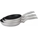 Bratpfannenset 3-teilig Silber