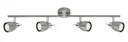 LED Deckenleuchte, 12 Watt, GU10, matt-nickel